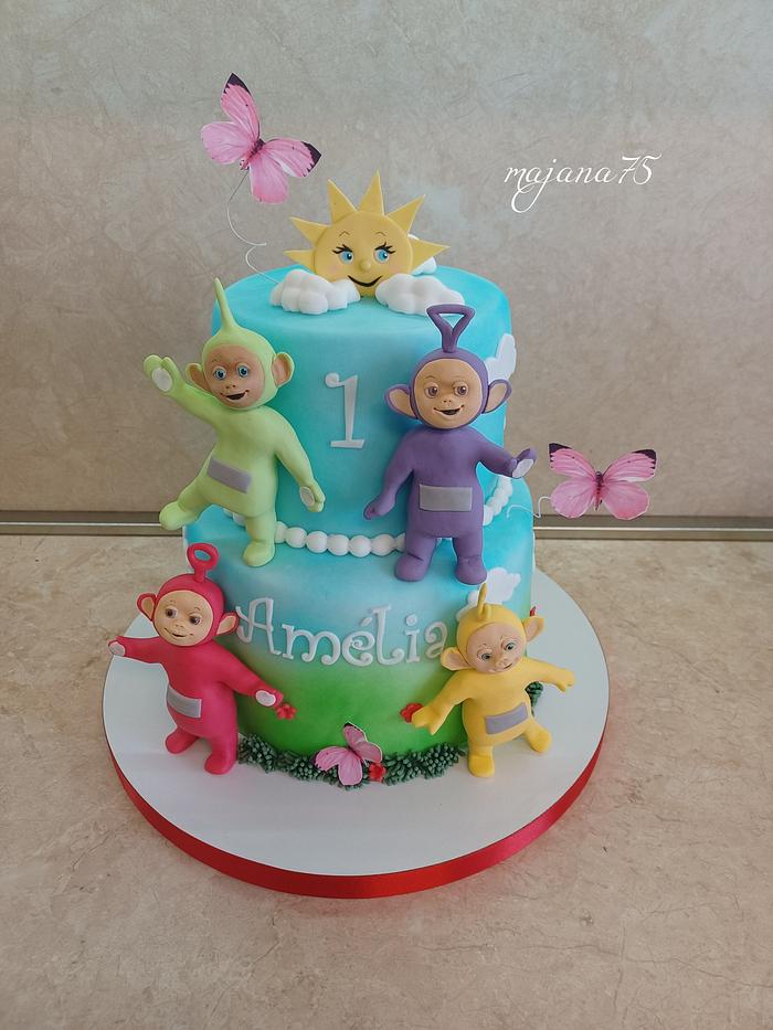 Cake with teletubbies