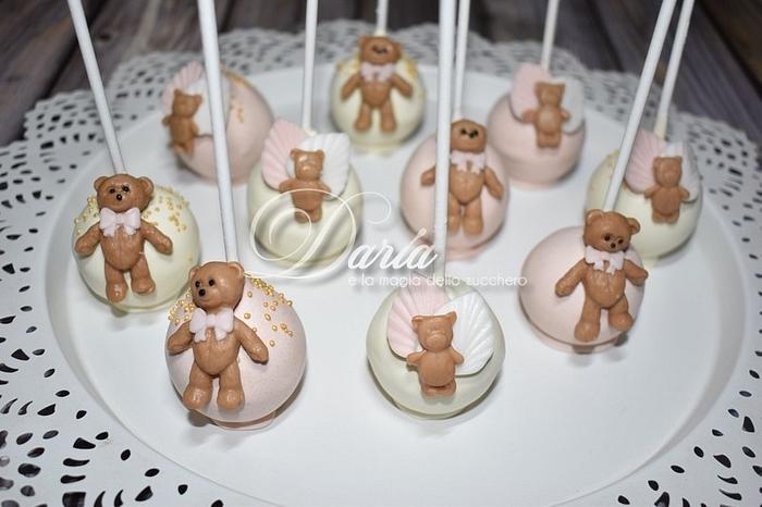 teddy bears cake pops