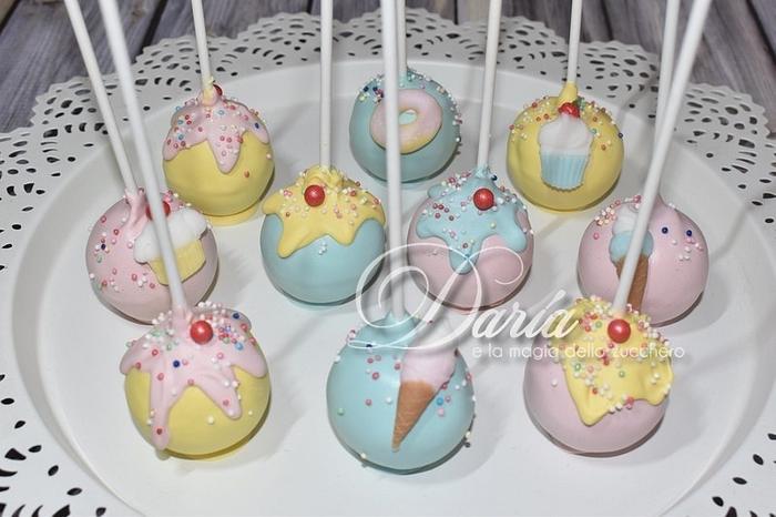 Sweets themed cakepops