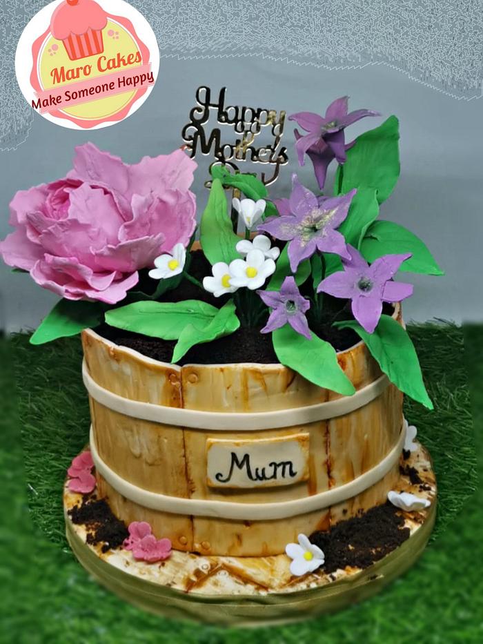 Mother day wooden flower gift