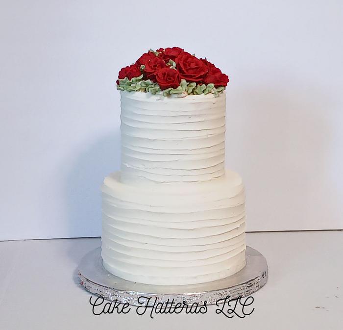 All buttercream wedding cake