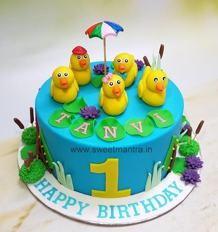 5 little ducks cake