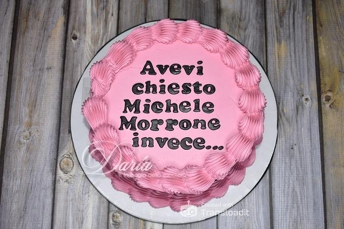 Hidden message cake