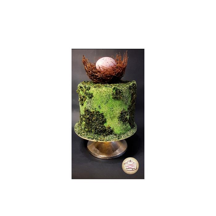 Easter moss cake
