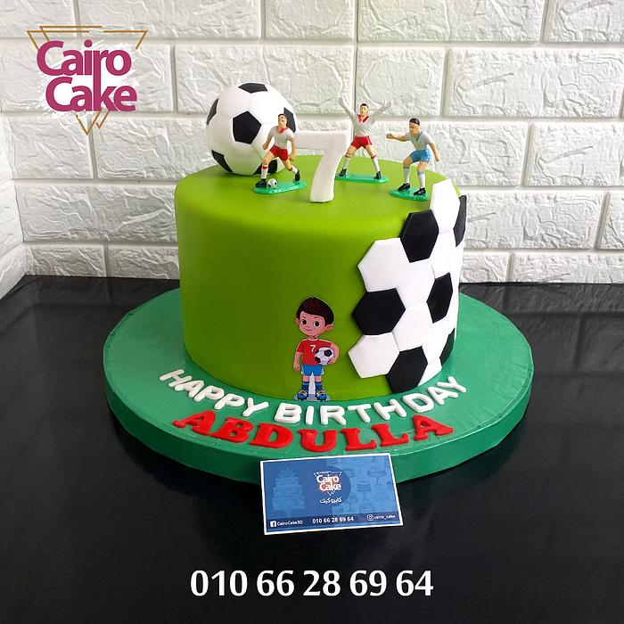 Football Cake & Cupcakes