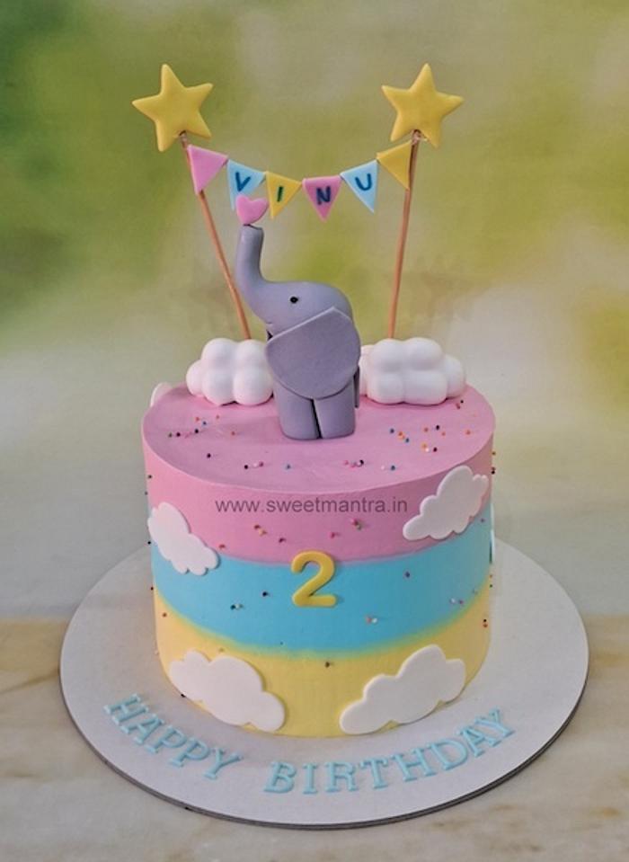 Customised cake for 2nd birthday