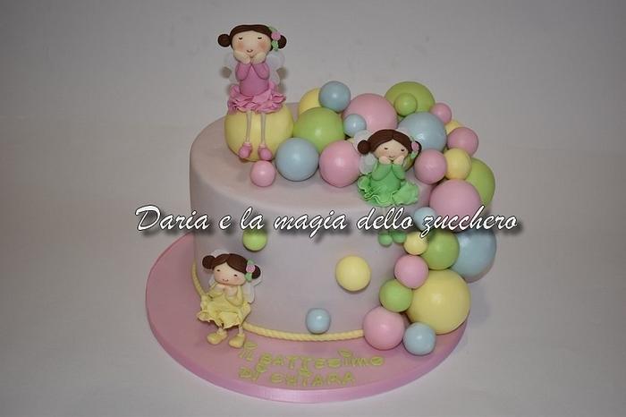 Fairy and balloon cake