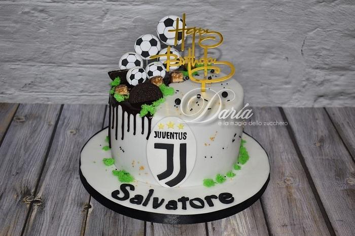 Juventus soccer cake