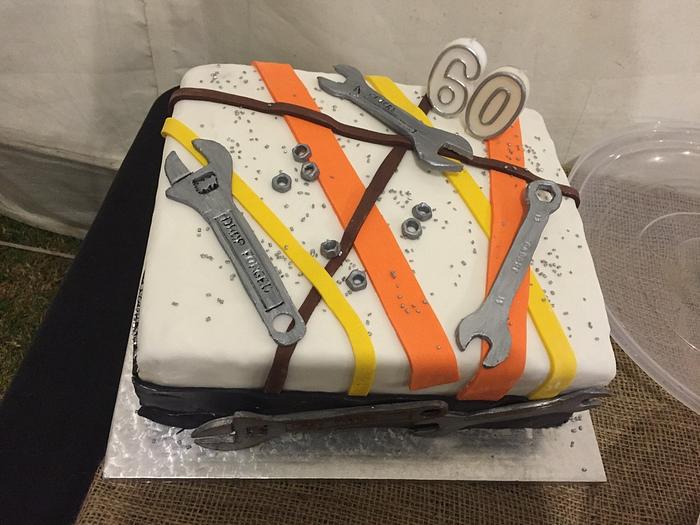 60th Wrench Cake
