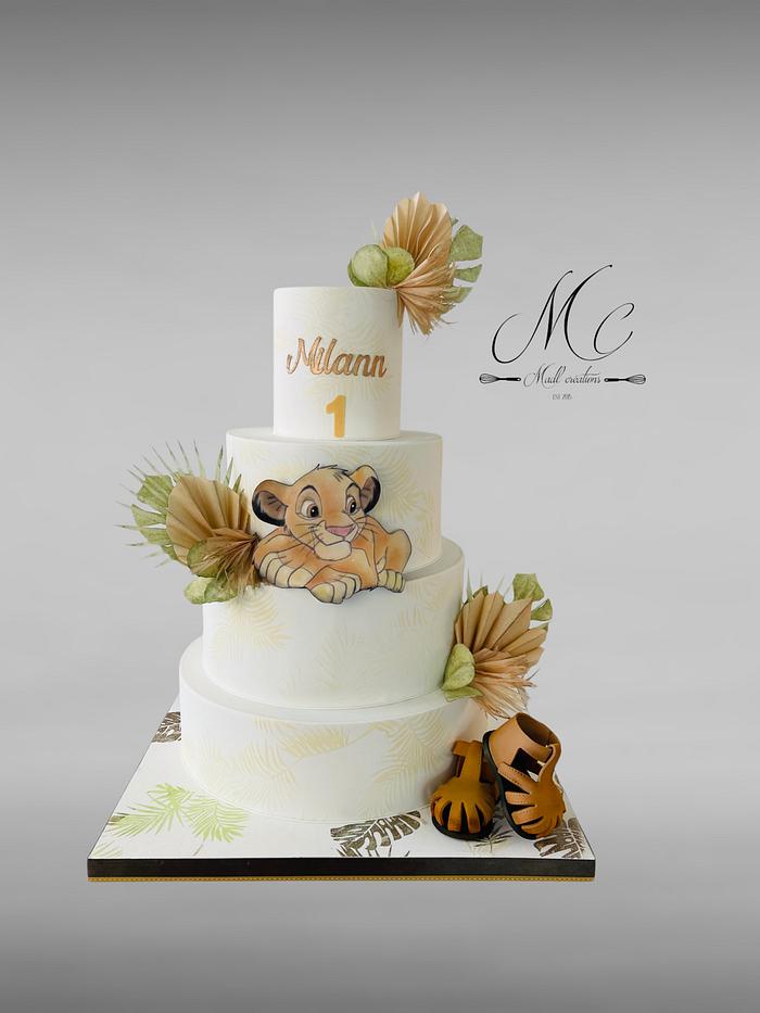 Roi lion cake lover