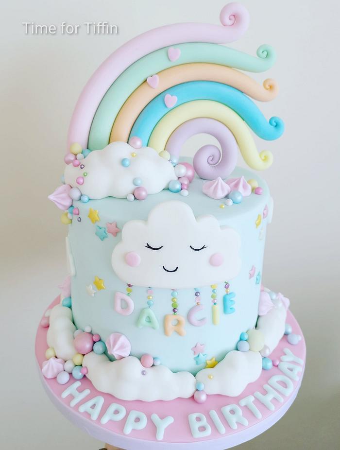 Rainbow cake - Decorated Cake by Time for Tiffin - CakesDecor