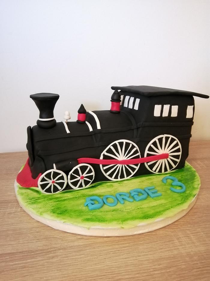 3D train cake