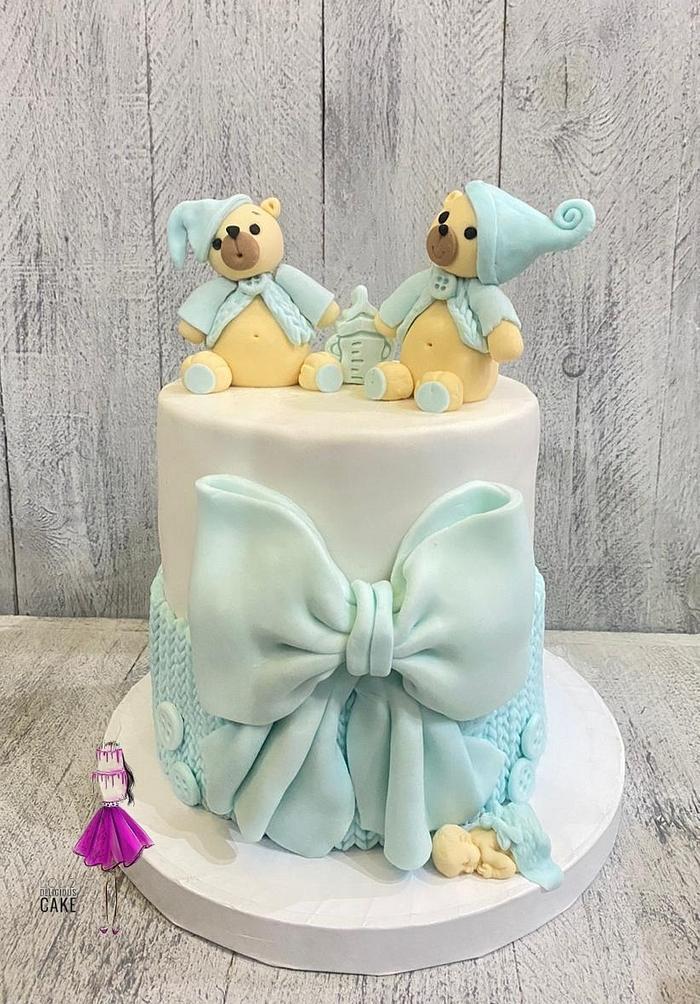 Baby shower cake by lolodeliciouscake 💙