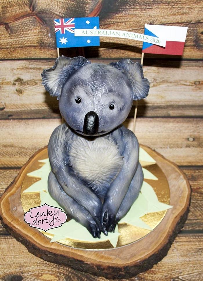 Koala 3D cake