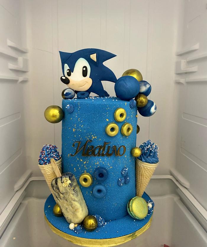 Sonic cake birthday cake 