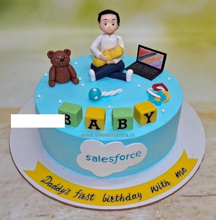 New Dad working in IT cake