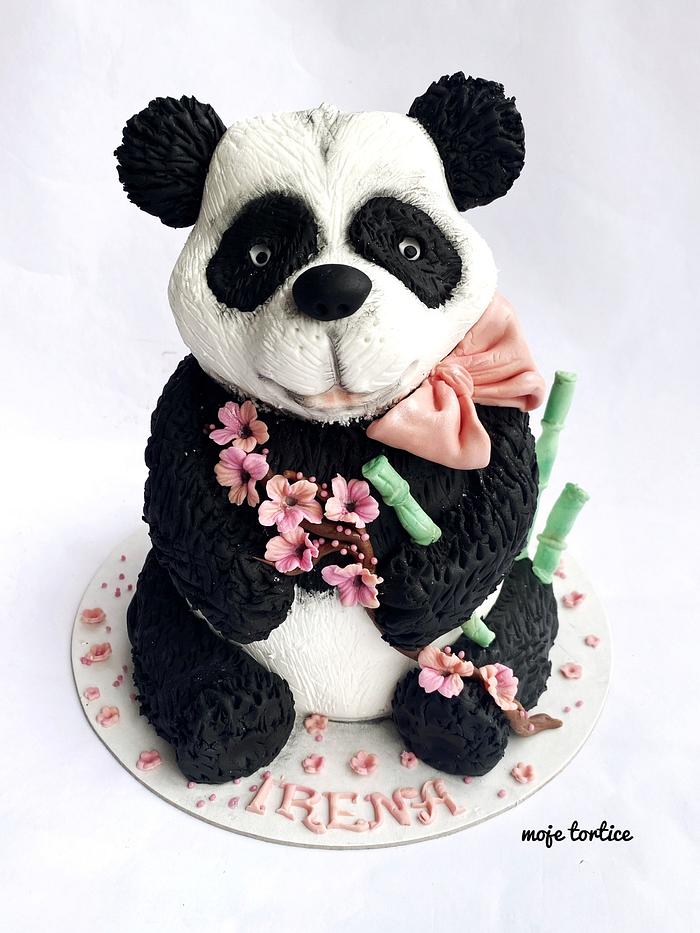 3d panda cake 