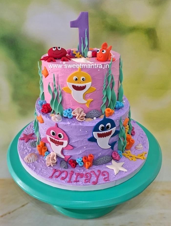 Baby Shark 1st birthday cake