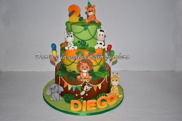 Safari jungle cake