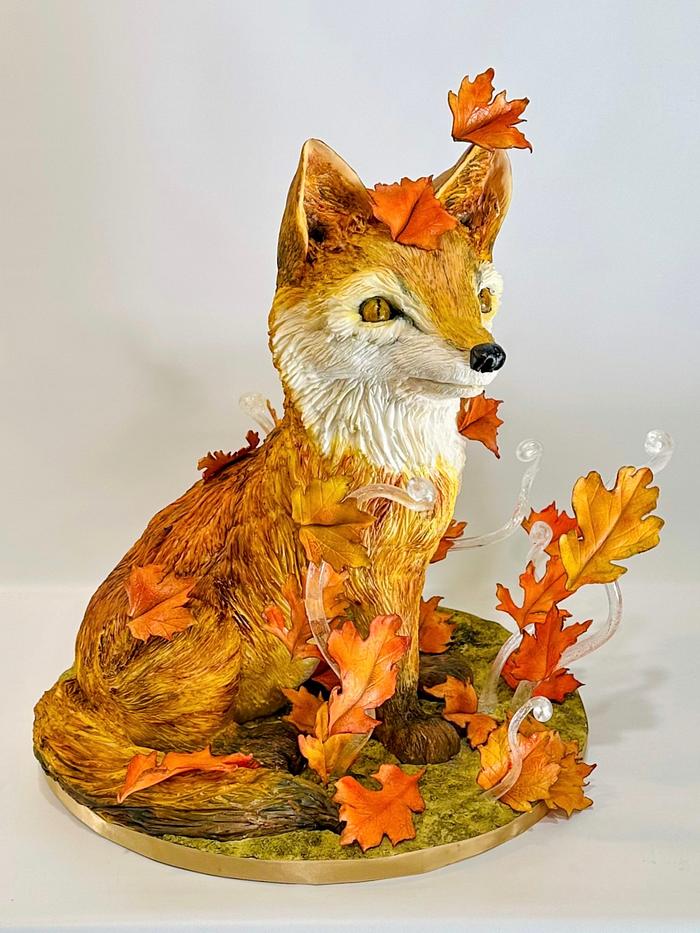 Autumn Fox cake 