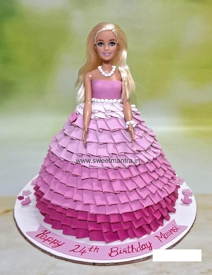 Barbie fondant cake for lady