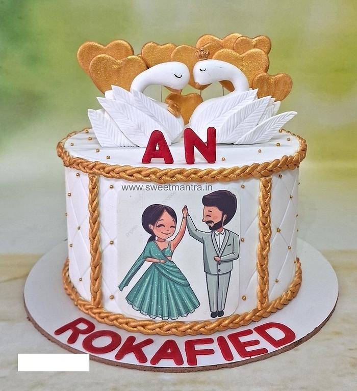 Cake for Roka Ceremony