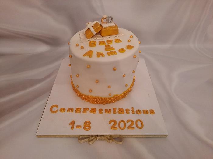 Engagement cake