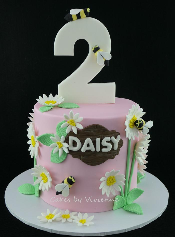 Daisy 2nd Birthday Cake