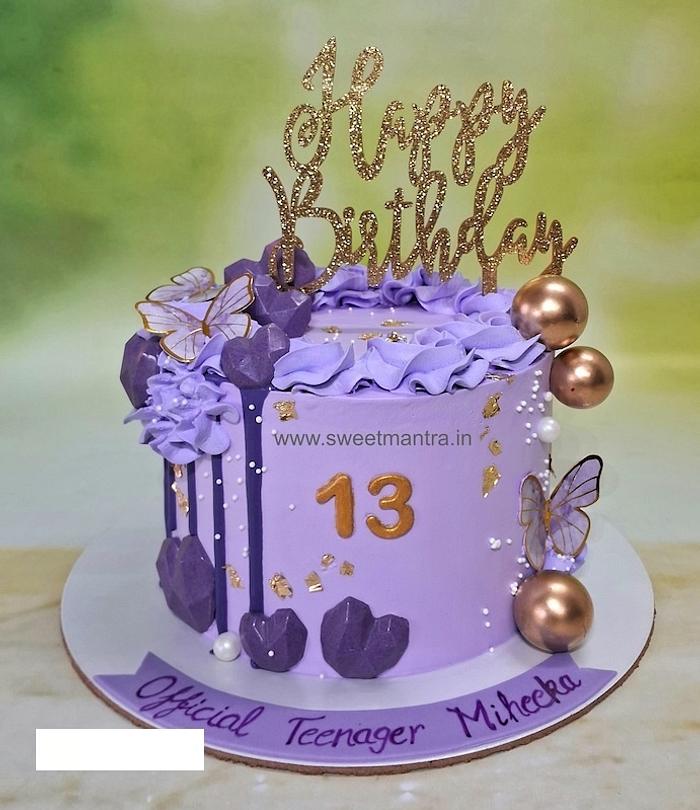 No fondant cake for 13th birthday