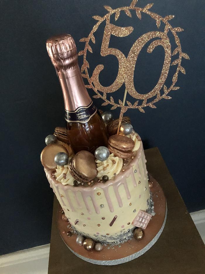 50th birthday cake - Decorated Cake by Andrias cakes - CakesDecor
