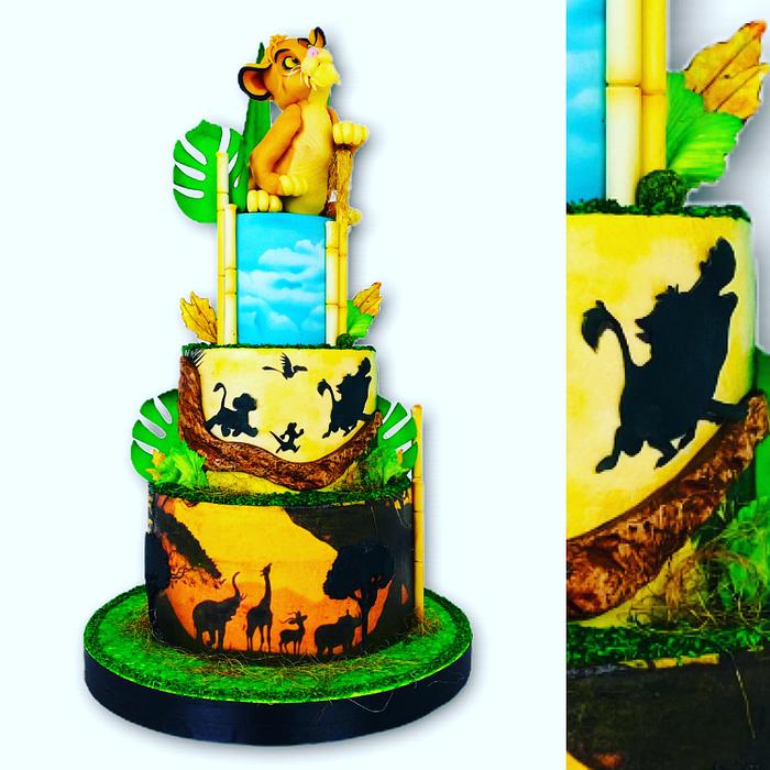 Roi lion cake lover