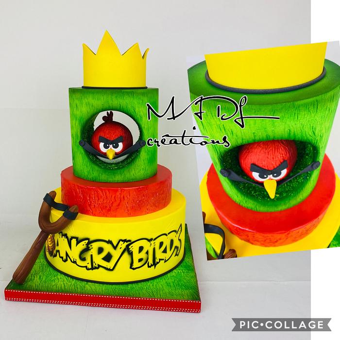 Angry birds cake 
