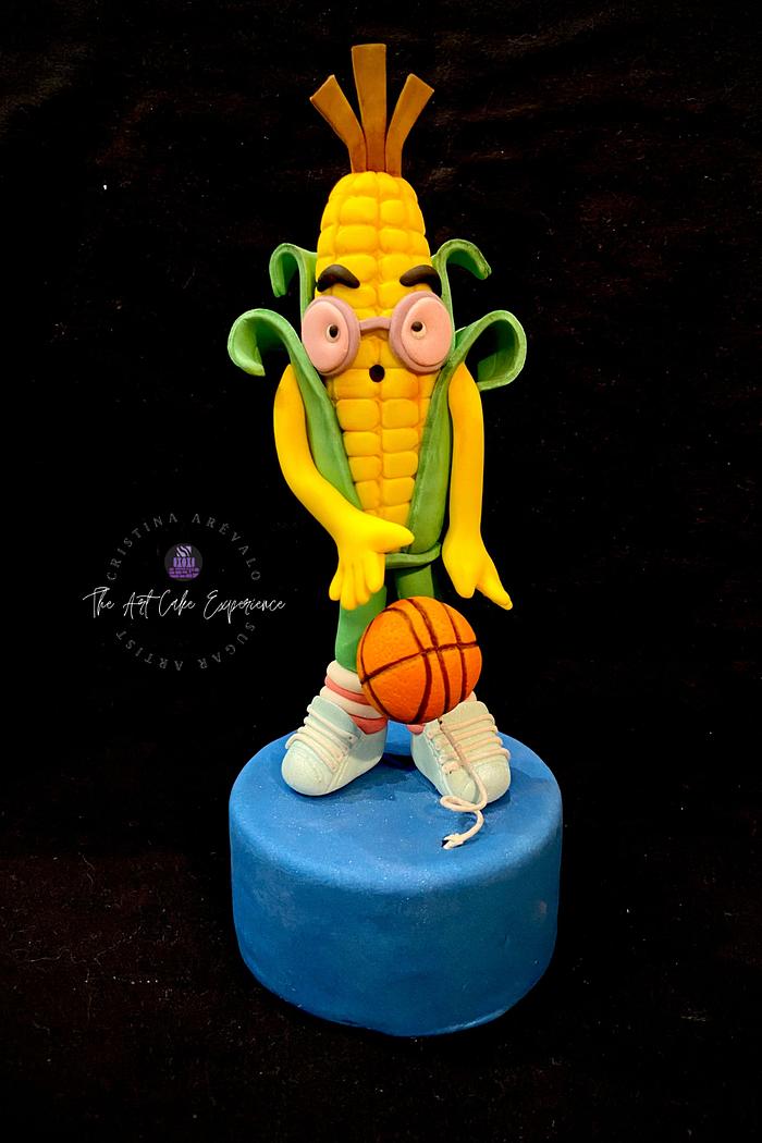 Sporty Corn- Fun Crazy Food Cake Collaboration
