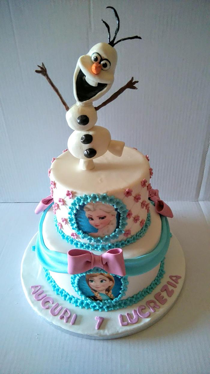 Cake Frozen olaf 