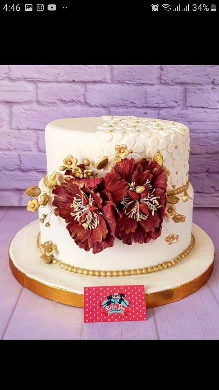 engaged cake 