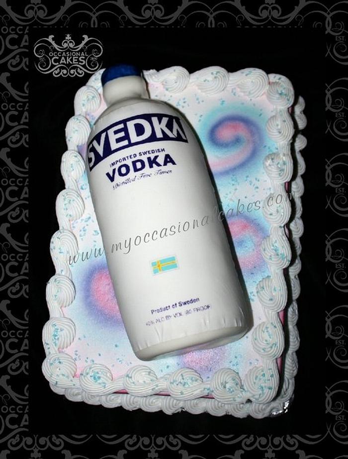 Vodka Bottle Birthday Cake