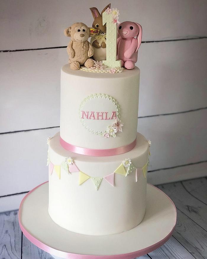Favourite things first birthday cake 