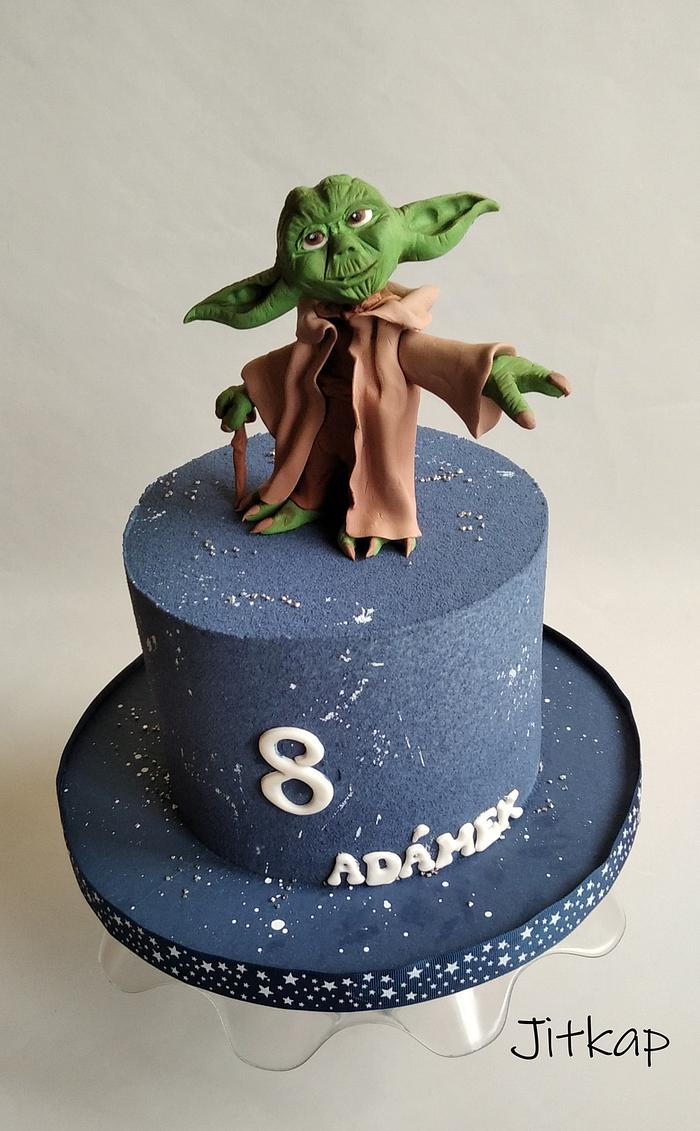 Yoda StarWars cake