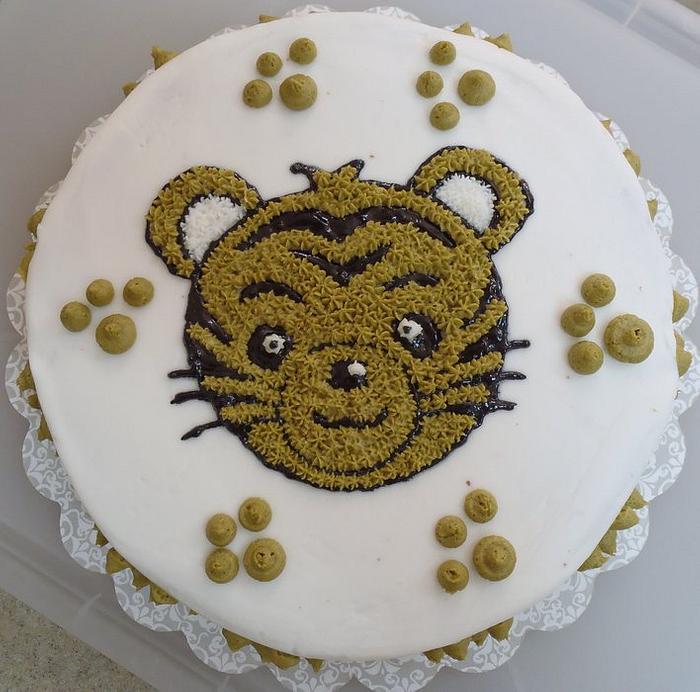 Tiger Buttercream Cake