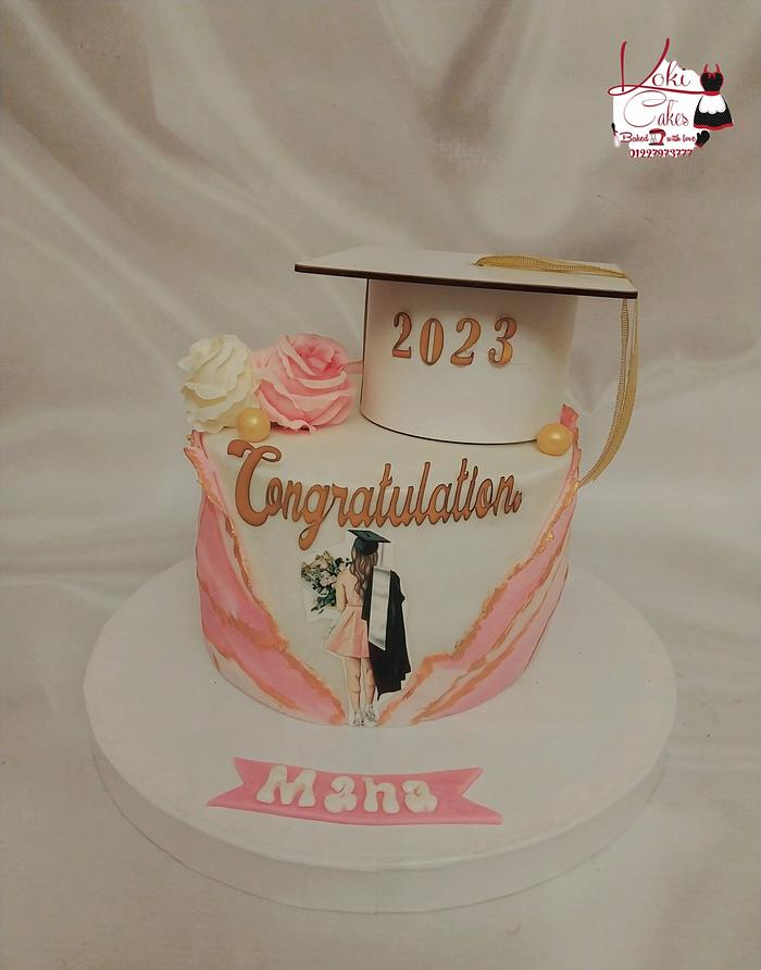 "Graduation cake"