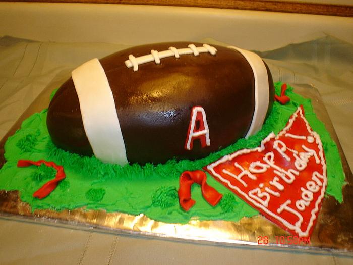 Football Field Layer Cake - Classy Girl Cupcakes