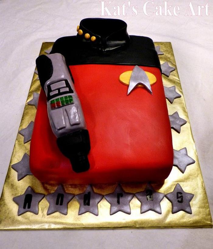Star Trek Next Gen Birthday Cake