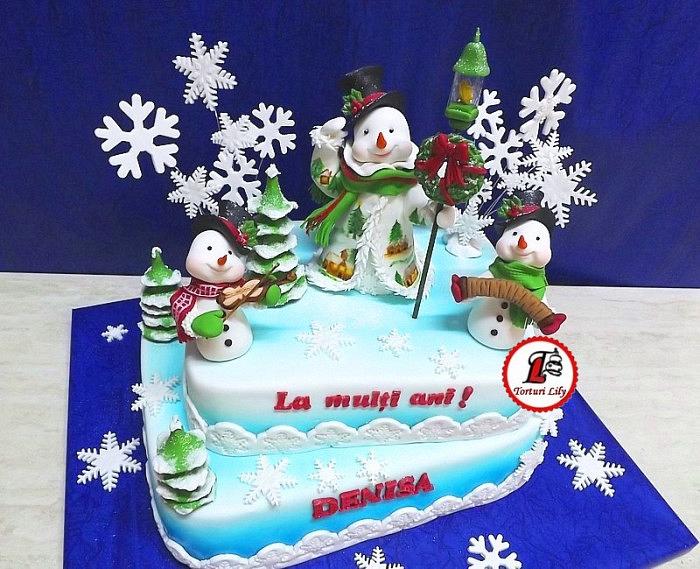 Winter Wonderland Snowman Cake_2