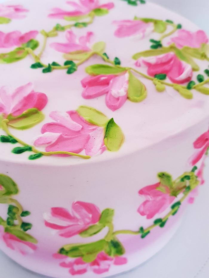 Pretty pink - Decorated Cake by Priyanka kundu and Pooja - CakesDecor