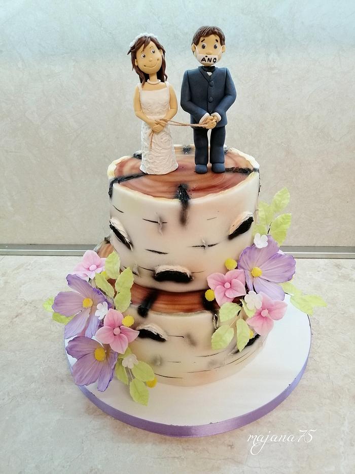 Wedding fun cake