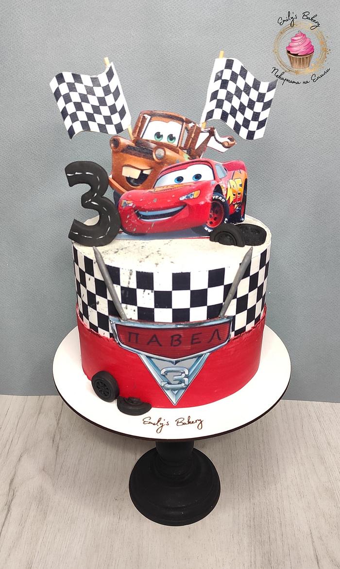 Cars Mcqueen theme cake topper | Shopee Philippines
