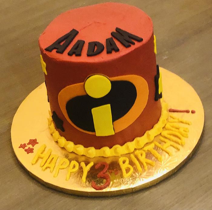 Incredibles birthday cake