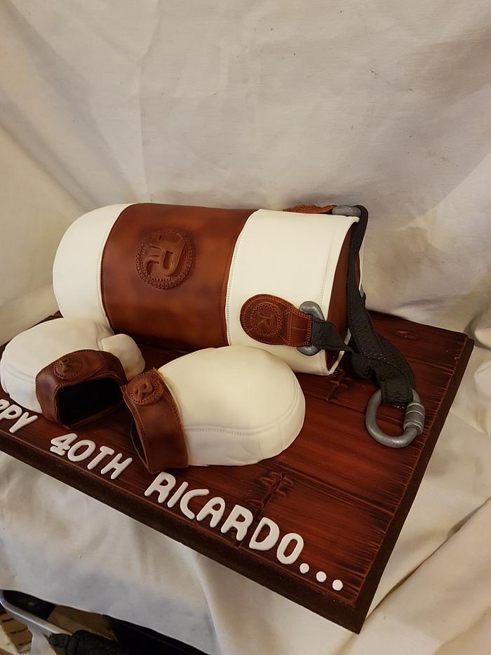 Punch bag cake - Decorated Cake by joe duff - CakesDecor