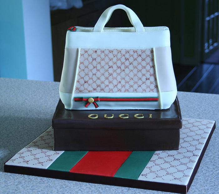 Gucci Handbag - Decorated Cake by Ice, Ice, Tracey - CakesDecor