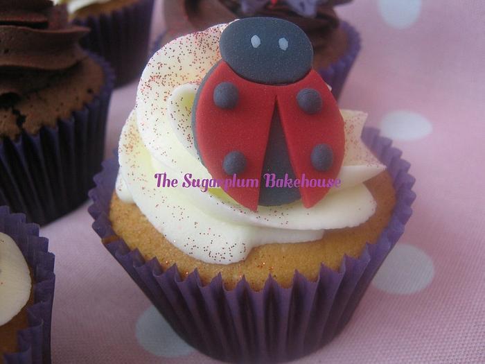 Ladybird & Butterfly Cupcakes